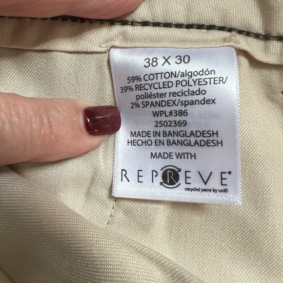 NWT Reaction Kenneth Cole  Camel color Chino pants.  Men’s 38W x 30 L slim fit. - Picture 4 of 6